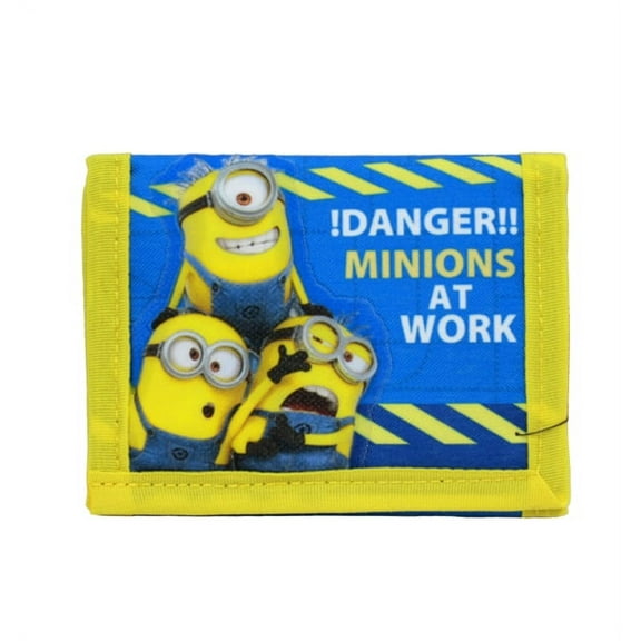 Despicable Me Kids Unisex Trifold Wallet Yellow/Blue Universal Minions