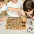 thumbnail image 3 of BAELLERT 1 Set Cribbage Wars Board Game with Playing Cards Pegs Wooden Interactive Portable Continuous Cribbage Game Travel Family Party Game, 3 of 7
