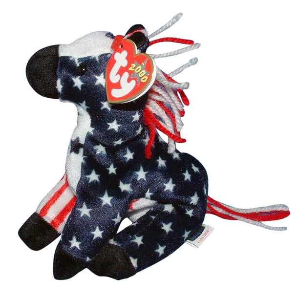Ty Beanie Baby: Lefty 2000 the Donkey | Stuffed Animal | MWMT - Walmart.com