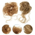 thumbnail image 2 of 2 Pcs Postiche Chignon Décoiffé Chignon Bouclé Pièces de Cheveux Chignon Updo Extensions de Chignon Attache-Cheveux, 2 of 8