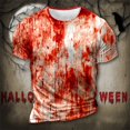 thumbnail image 2 of T-Shirts pour Hommes Grands T-Shirts pour Hommes T-Shirts Design Graphique Imprimé Thème Halloween T-Shirts Décontractés pour Hommes T-Shirts pour Hommes Pack Col Rond Graphique Grande Taille T-Shirts Extra Longs pour Hommes Nuit, 2 of 5