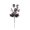 D, variant on lhwanj 2-Pack Halloween Dark Skeleton Floral Arrangement Picks, Gothic Plastic Flower Vase Stakes for Tabletop Shelf Decor, 49cm