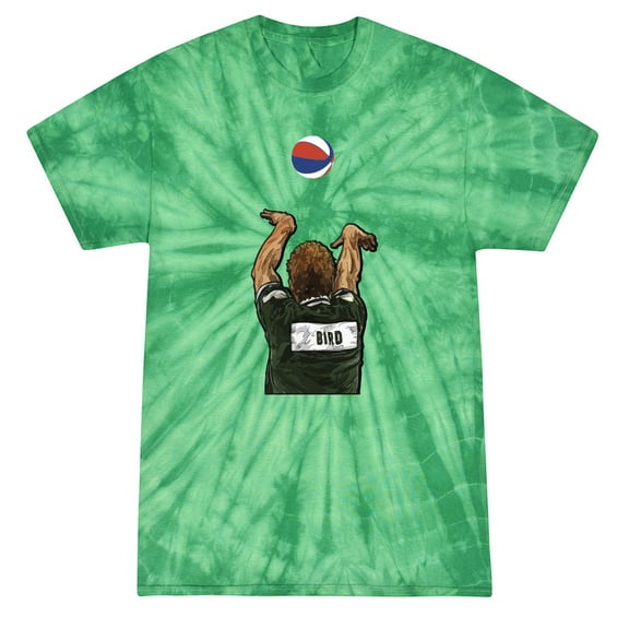 TIE-DYE Larry Bird 3 Point Champ Boston Shirt T-Shirt