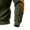 thumbnail image 6 of Kakii Men's Textured Sweatshirt Fleece Lined Thermal Elbow Patches Heavyweight Pullover, 6 of 6