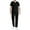 Black, variant on Xfvqtps Scrubs Set for Men V-Neck Stretch Scrub Top and Elastic Waist Pants with 5 Pockets Anti Wrinkle Soft Nursing Uniform Set Short Sleeve Working Uniform Two-Piece Sets Black
