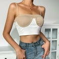 thumbnail image 4 of Gibobby chaleco sin mangas para mujer, de tiras, ropa de discoteca, camisetas para mujer, blusa corta Sexy para mujer(Blanco,M), 4 of 5