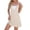 Beige, variant on Reversible Dresses for Women, Summer Casual Sleeveless Knit Dress, V Neck Square Neck Wide Strap Loose Fit for Daily Wear Vacation and Spring Outings