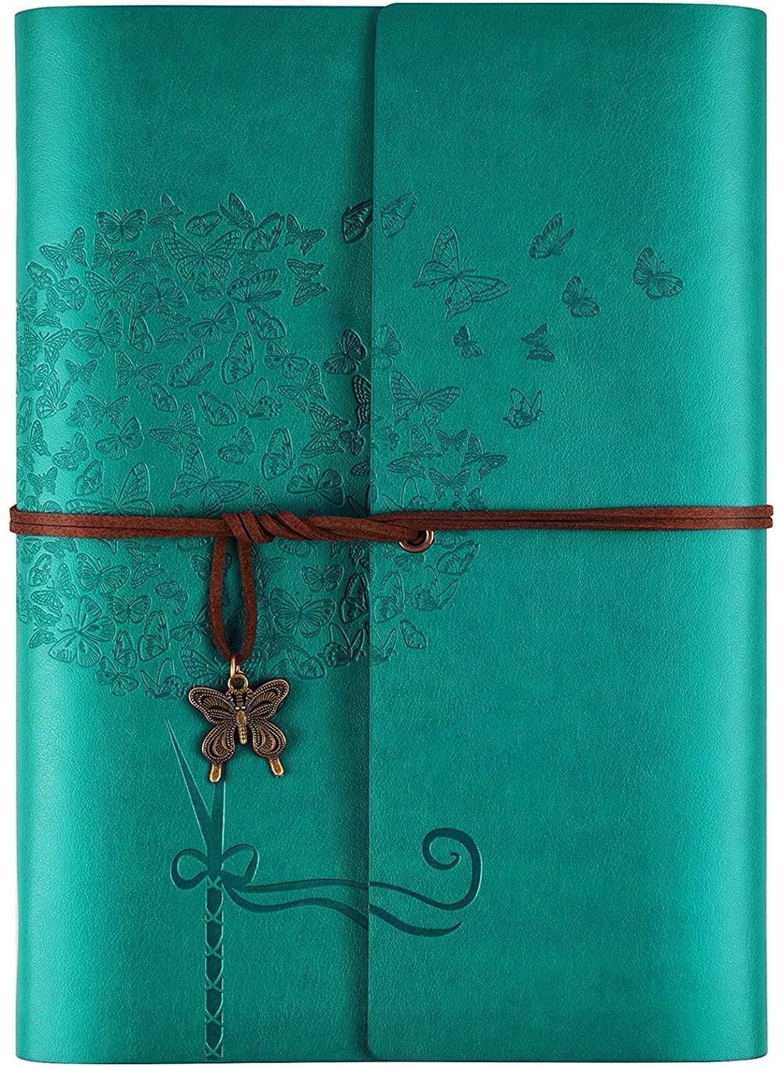 Omeya Leather Journal Refillable Notebook, A5 Size, Green photo 1