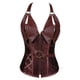 thumbnail image 1 of Corsé de cuero punk de hueso de acero Vintage 14 con cinturón colgante para mujer, ropa moldeadora de cuello, a la moda, 1 of 5