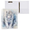 thumbnail image 3 of Tiger in Blue Hardcover 3 Ring Binder 1.5 inch Round Rings with Interior Pockets Binders Organizer Office School 1 Pack, 3 of 9