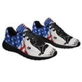 thumbnail image 6 of Funny Cat What American flag Shoes Sneakers Black Size 3.5, 6 of 7