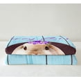 thumbnail image 3 of Easter Bunny Throw Blanket Bedroom,Colorful Easter Eggs Fleece Blanket,Cute Rabbit Pet Animals Blanket,Butterfly Floral Wooden Board Fuzzy Blanket,Blue 40x50, 3 of 6