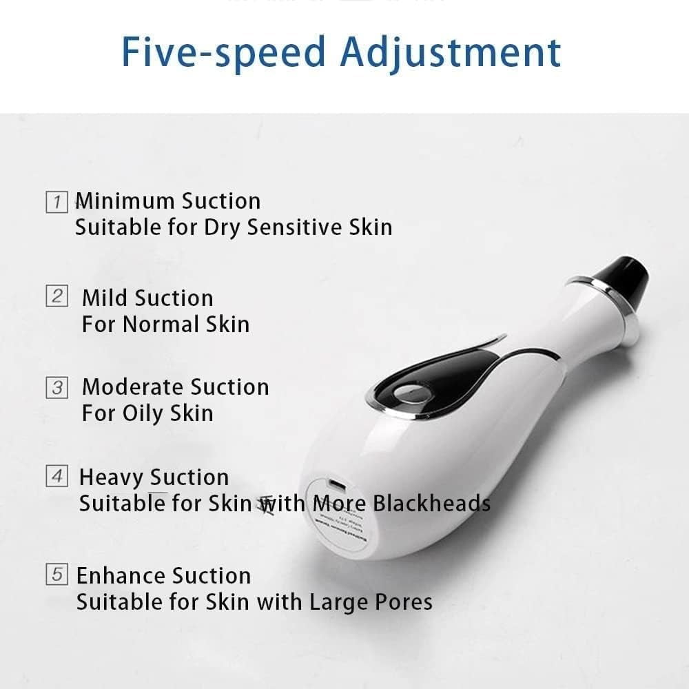Blackhead Remover Vacuum Electric Acne Pore Remover Sucker Extractor Pimple Cleaner Blackhead Sucking Meter for Face
