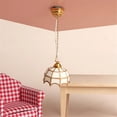 thumbnail image 6 of 1/12 Scale Dollhouses Chandelier Vintage Gold Ceiling Light for Dollhouses Bedroom and Study Area Scene Display Furniture, 6 of 9