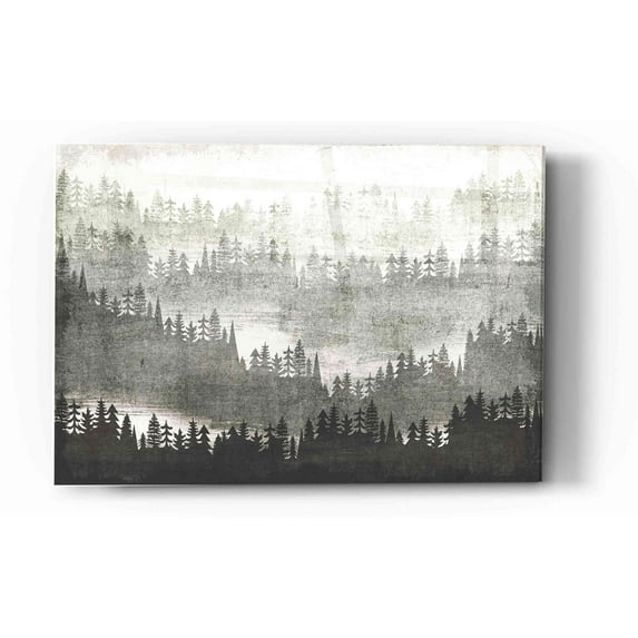 Epic Art 'Mountainscape Silver' by Michael Mullan, Acrylic Glass Wall Art, 12"x16"