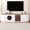 Style B-White, variant on Royard Oaktree Fluted TV Stand for 75" TVs w/Drawers & Cabinet, Curved Media Console w/Gold Accent