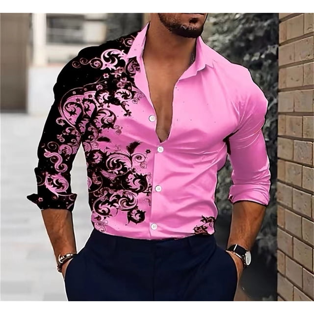 Camisa estampada informal para hombre, camisa de negocios de tela cómoda, diseño moderno y lujoso para fiestas, talla 6XL, gran oferta