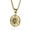 Gold color, variant on Compass Necklace for Men Chain Stainless Steel Compass Pendants Male Jewelry