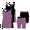 Set-1, variant on Essenclo Girls Summer Set, Tank Top and Athletic Shorts, 4 Pc Set - Black Lavender