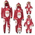 thumbnail image 4 of Odeerbi Christmas Onesie Pajamas for Family Holiday Sleep Jumpsuit Long Sleeve Family Christmas Pajamas Matching Sets Kids Printed Loungewear Jumpsuit Sleepwear Xmas PJs Set Red, 4 of 5