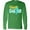 Kelly Green, variant on Inktastic Happy Easter with Cross in Teal Plaid Long Sleeve T-Shirt