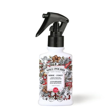 Sole-Pourri Spray Foot Odor Refresher Cedarwood Eucalyptus Shoe   Foot, 3.4 oz