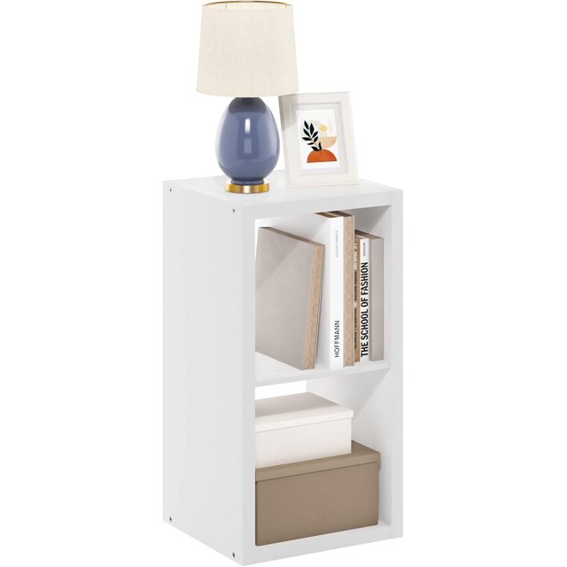 Cubicle Book Shelf Vertical Thick Frame Bookshelf Horizontally & Vertically Reversible Bookcase with Open Back x x for Living Room Bedroom Home Office