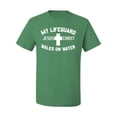 thumbnail image 2 of My Lifeguard Walks on Water Jesus Christ Bible | Mens Inspirational/Christian Graphic T-Shirt, Kelly, Small, 2 of 3