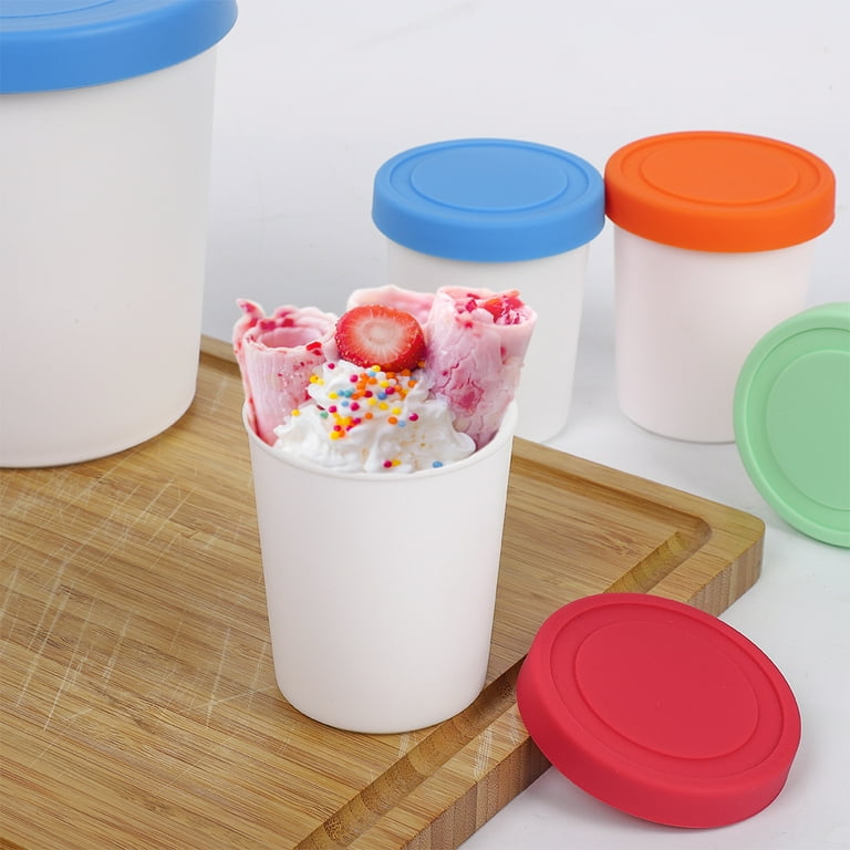 SAINSPEED Ice Cream Containers for Homemade Ice Cream (6 Pcs
