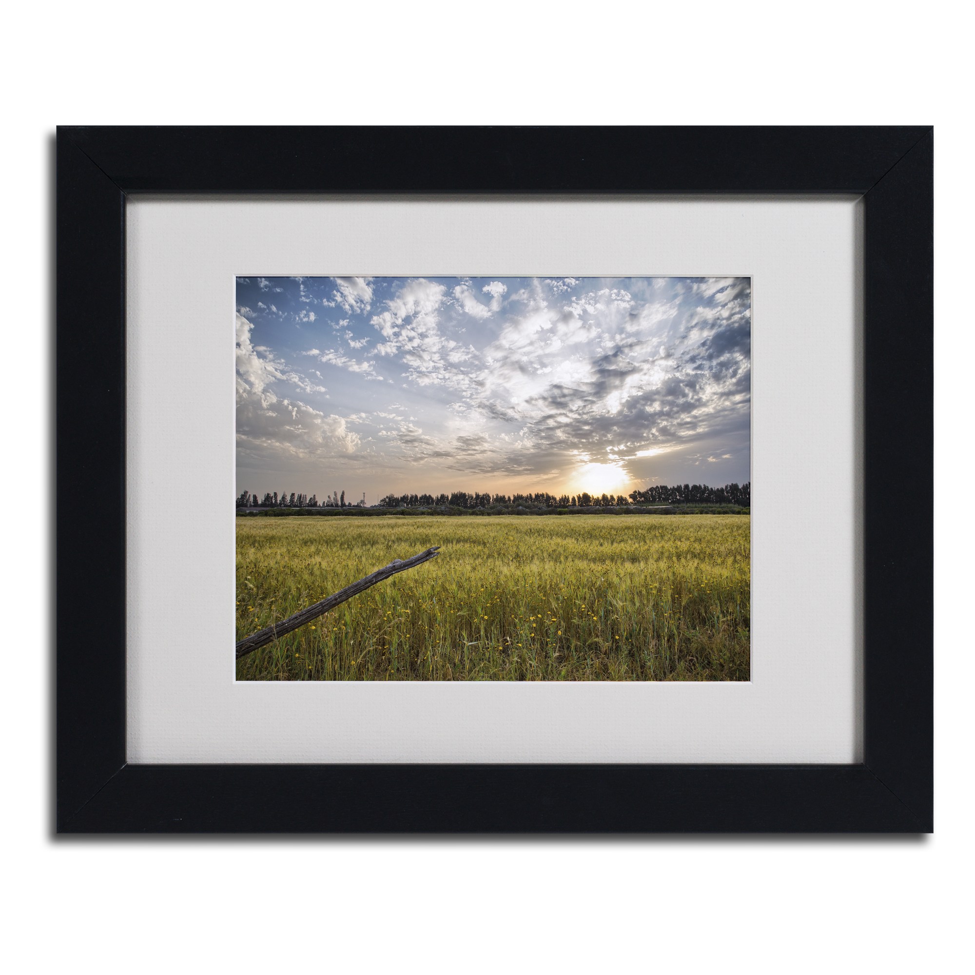 Trademark Fine Art "End of Day" by Giuseppe Torre, Black Frame