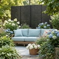 thumbnail image 4 of Mophoto 71"H X 45.7"W Metal Privacy Screen,Freestanding Rustproof Steel Privacy Panels,Decorative Fence with Stand for Deck,Patio,Backyard,Balcony, 4 of 8