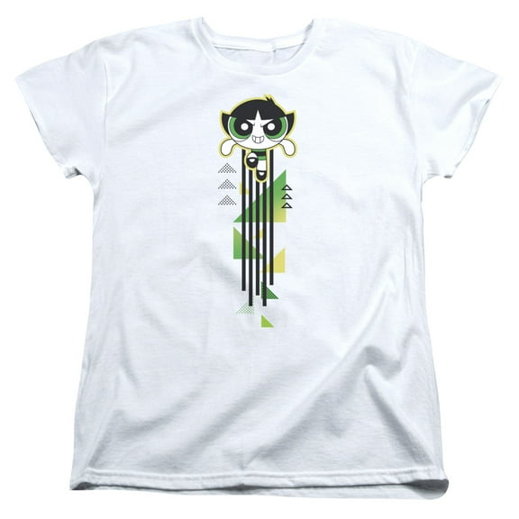 Powerpuff Girls Buttercup Streak S/S Women's T-Shirt White