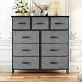 thumbnail image 4 of ZUNMOS Fabric Dresser for Bedroom 9 Drawer, Grey, 4 of 8