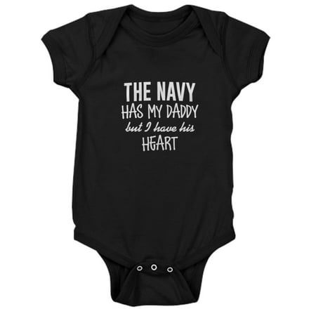 

CafePress - Navy Daddy s Heart - Cute Infant Bodysuit Baby Romper