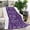 Purple Paisley Pattern, variant on Purple Paisley Pattern Blanket,Comfortable Soft Flannel Throw Blanket,All Season,Warm Lightweight Blankets for Sofa Bed Couch Living Room Chair,30"x40"