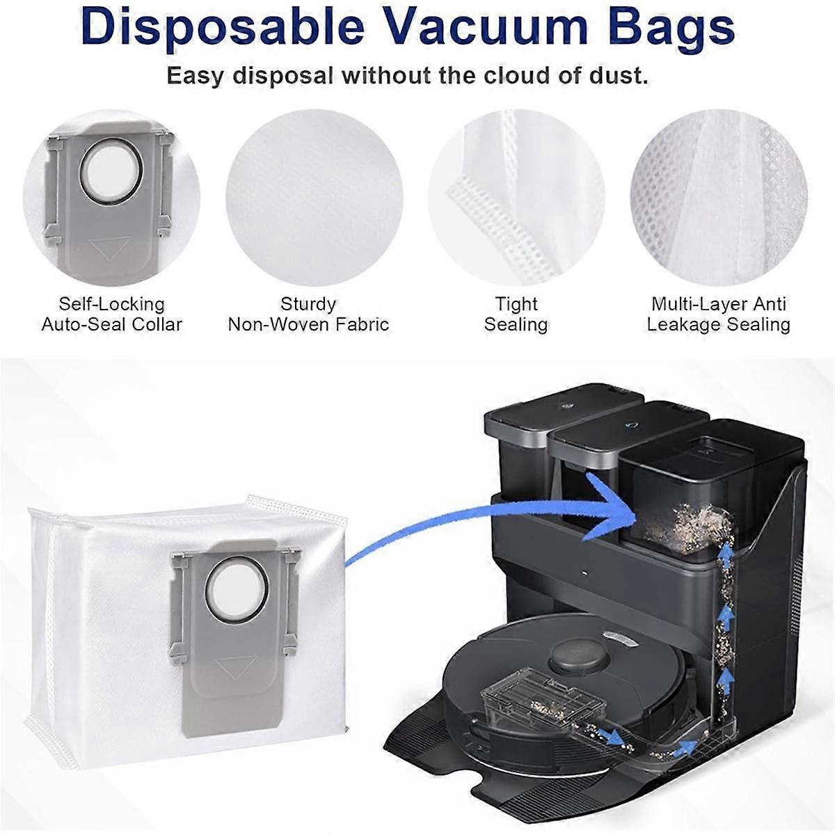 For S7 MaxV Ultra/ S7 Max Ultra Robot Vacuum Cleaner Parts Main Side Brush Hepa Filter Mop Cloths D As Shown