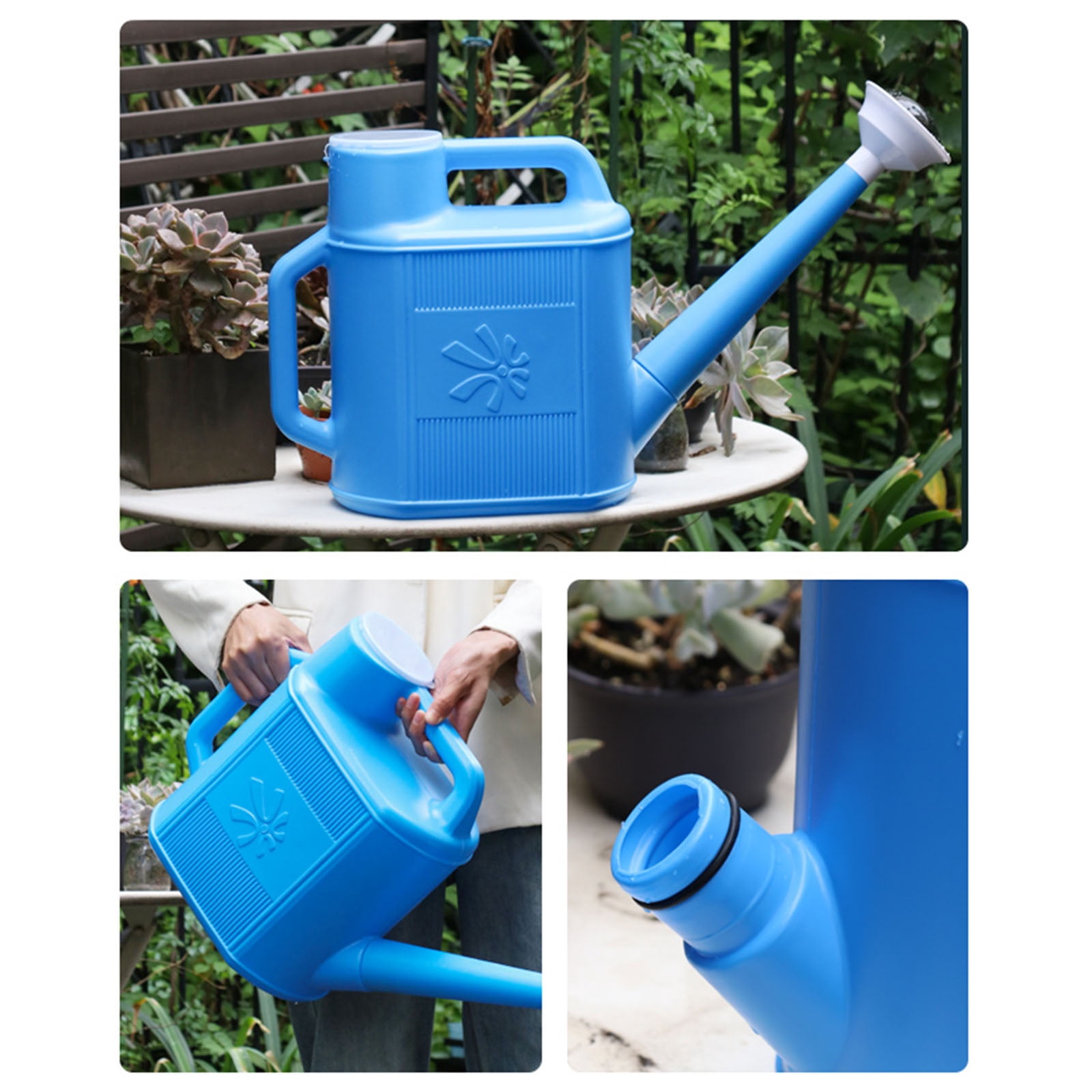 10L Plastic Watering Can Small Garden Watering Can with Comfortable Handle Long Spout Watering Can for Indoor Outdoor