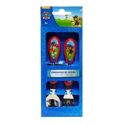 Cubiertos de Acero Nickelodeon Paw Patrol 2 Piezas