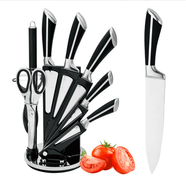 Couteaux de Cuisine avec Support Couteau - Ensemble de Couteaux de