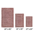 thumbnail image 2 of Better Trends Premium 3 Piece Bathroom Rug Set 100% Cotton, Extra Soft Tufted Bath Mat, Water Absorbent & Reversible Mat, Pink Lux Collection, 2 of 2