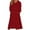 Red, variant on IROINNID Maxi Dress for Women Loose Round Neck Hooded Long Sleeve Comfy Pockets Dresses ,Green