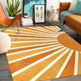 thumbnail image 1 of Lahome Boho Area Rug: 5'x7' Machine Washable & Non-Slip with Rainbow Sun Print for Living Room, Bedroom, Nursery, Entryway, Dining Room & Office Decor, 1 of 6