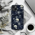 thumbnail image 6 of Midnight Skull & Floral iPhone Case, Dark Gothic Botanical Aesthetic Protective Cover, Elegant Skull Vine Design for iPhone 16 15 14 13 12 11 Pro Max Plus Mini, 6 of 6