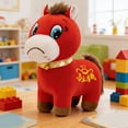 thumbnail image 5 of 2026 Year of The Horse Plush Toy, Auspicious Chinese Lunar New Year Zodiac Mascot Ornament, Lunar New Year Gift Blessing Souvenir (Crying Horse), 5 of 10
