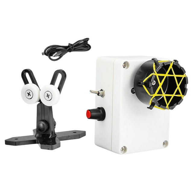 Máquina bobinadora para construcción de cañas de pescar, equipo para bricolaje, modificación de cañas de pescar, envoltura, pintura epoxi y kit de 1 soporte negro