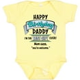 thumbnail image 3 of Inktastic Happy Birthday, Daddy Best Ever in Blue Boys or Girls Baby Bodysuit, 3 of 5