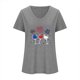 thumbnail image 2 of Camisetas de Cuello Redondo Impreso Gradiente de las Mujeres, Manga Corta Casual Top para el Uso Diario, 2 of 5