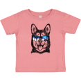 thumbnail image 3 of Inktastic Siberian Husky Sketch Portrait with Sunglasses Boys or Girls Baby T-Shirt, 3 of 5