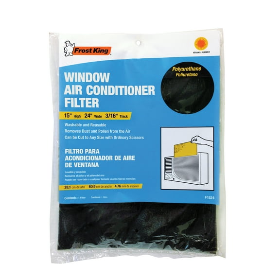 Frost King F1524 Polyurethane Window Air Conditioner Filter - 24" W X 15" H X 3/16" D