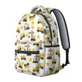 thumbnail image 2 of Excavator and Star White Pattern Backpack for School, Cute School Bag with Adjustable Shoulder Straps and Padded Back, 15.3"x11"x7.1", 2 of 5